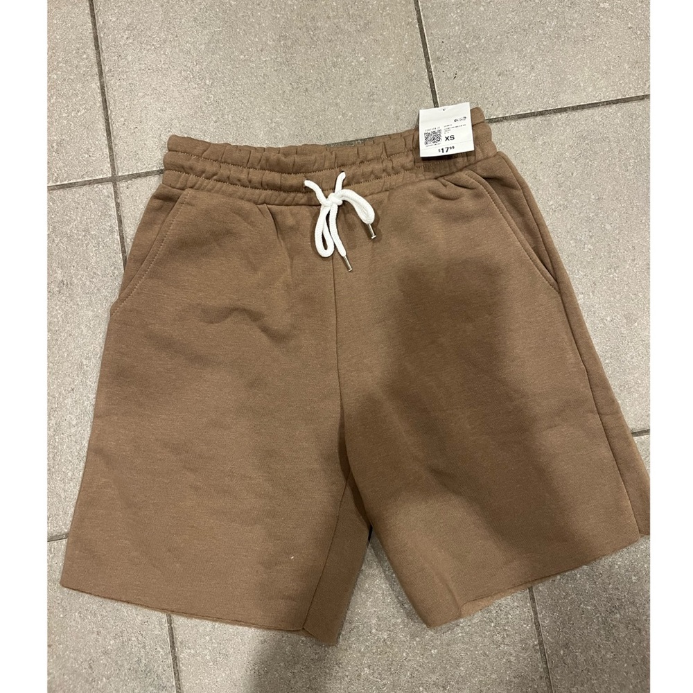 F21 brown long shorts XS